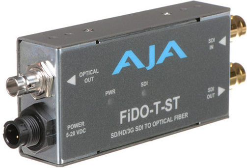Aja 1-channel 3g-sdi To Single-mode St Fiber Transmitter Fido-t-st