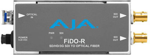 Aja 1-channel Single-mode Lc Fiber To 3g-sdi Receiver Fido-r