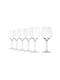 Borgonovo Ducale Set of Water Glasses Goblets Glass White 380ml 6 Pieces
