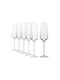 Krosno Set Brillen Champagner Kelch Kristall 180ml 6 Stück