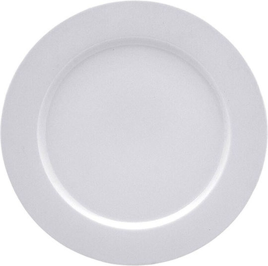 Porland Porcelain Shallow Serving Plate Transparent 26cm