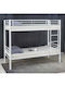 Kinderbett Koje Einzeln Weiß für Matratze 90x190cm E8044,2