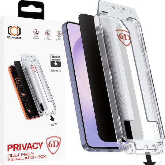 Tel Protect Full Glue Privacy Full Face Tempered Glass 2τμχ (Galaxy S26 Ultra)