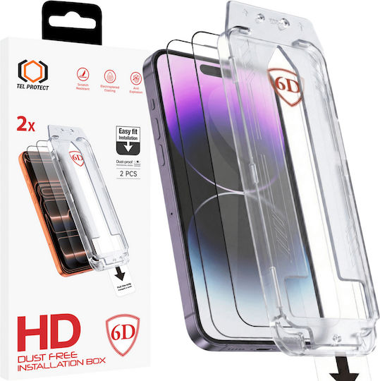 Tel Protect 2.5D Vollflächig Gehärtetes Glas Matt 2Stücke (iPhone 14 Pro Max)