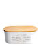 Kesper Bread Box with Lid Wooden White 34x20x14.5cm
