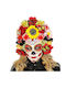 Carnival Mask Dia De Los Muertos With Flowers