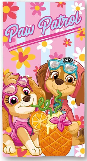 Детска Кърпа За Плаж Quick Dry Nickelodeon Paw Patrol 002 70x140 Бебешко Розова