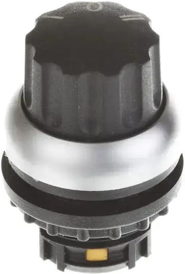 Schalter Drucktaster 3-Wege Schwarz Selbstrücklauf M22-w3 216861