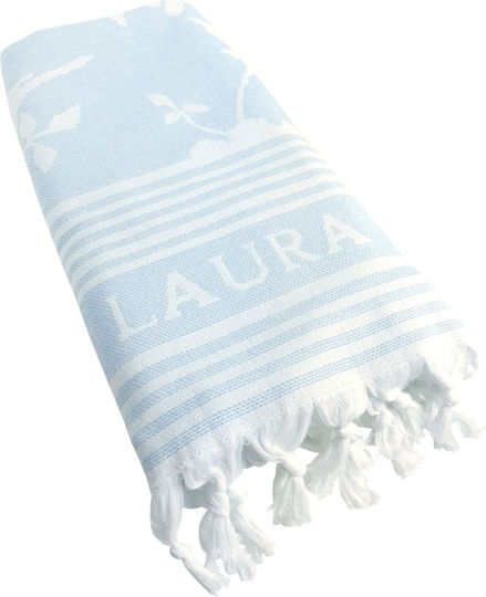Laura Ashley Плажна Кърпа Синя 90x180см