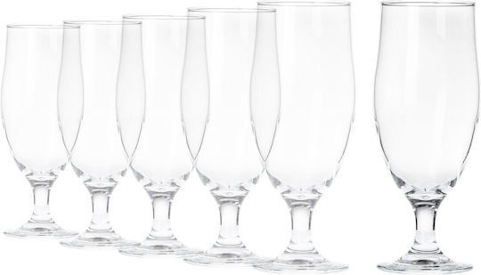 Borgonovo Beer Cocktail Goblet Glass White 515ml 6 Pieces
