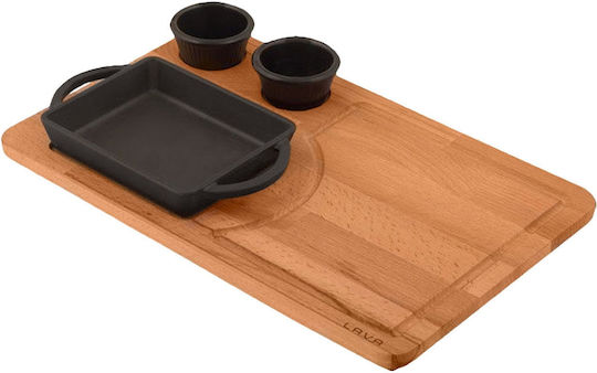 Lava Wooden Serving Platter 12x12cm