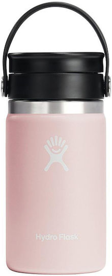 Hydro Flask Wide Mouth Μπουκάλι Θερμός Ανοξείδωτο BPA Free 355ml Pink