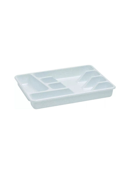 Curver Besteckeinsatz für Schublade Kunststoff 33,5x26,3x4,5cm Grau