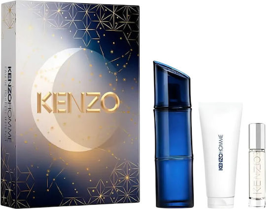 Set Kenzo Homme Intense Eau De Toilette Men 60 Ml + Homme Intense Eau De Toilette Men 10 Ml + Homme Intense Shower Gel 75 Ml