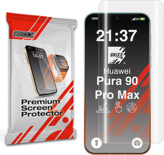 Grizzglass Hydrofilm Protective Film Compatible Huawei Pura 90 Pro Max Transparent