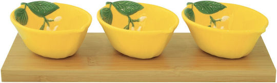 Easy-Life Ορντεβιέρα από Πορσελάνη Κίτρινη Π10xΜ7xΥ4cm 4τμχ Easy-Life Ορντεβιέρα από Πορσελάνη Κίτρινη Π10xΜ7xΥ4cm 4τμχ