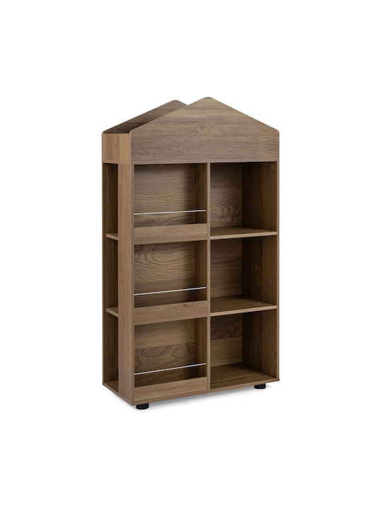 Bibliotecă de Pardoseală din Lemn Maro 116x30x64cm
