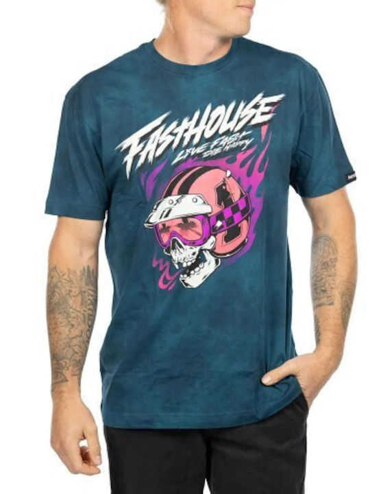 T-shirt Πετρόλ