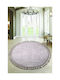 SteweHome Non-Slip Round Brown Rug Φ100cm