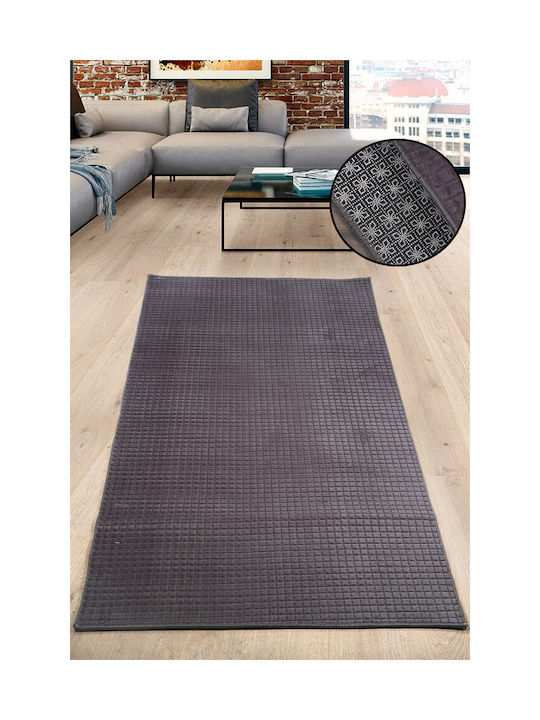 SteweHome Αντιολισθητικό Χαλί Ορθογώνιο Γκρι 100x150cm