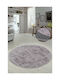 SteweHome Non-Slip Round Gray Rug Φ120cm