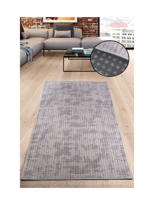 SteweHome Non-Slip Rectangular Gray Rug 120x180cm