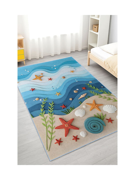 SteweHome Kids Rug Orange 80x150cm Thickness 60mm