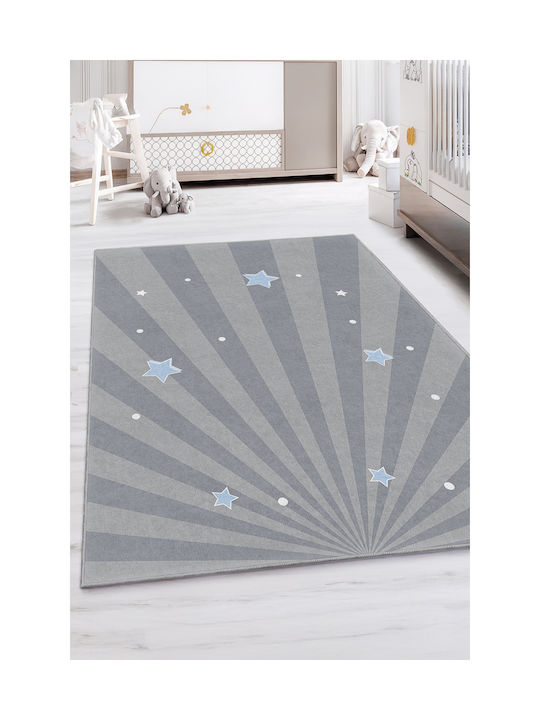 SteweHome Kinderteppich Sterne Blau 80x150cm Dicke 60mm