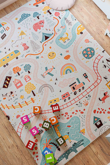 SteweHome Kids Rug Pink 80x200cm Thickness 60mm