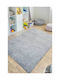 SteweHome Kids Rug Stars Cotton Gray 120x300cm Thickness 60mm