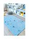 SteweHome Kids Rug Stars Cotton Blue 160x250cm Thickness 60mm