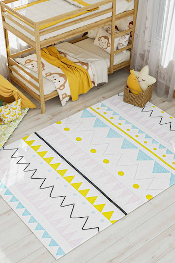 SteweHome Παιδικό Χαλί Μπλε 160x160cm Πάχους 60mm