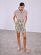 Celestino Damen-Shorts aus Viskose Khaki