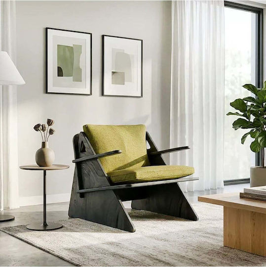 Armchair 65x55x45cm Green Armchair 65x55x45cm Green