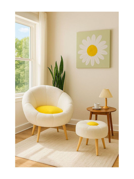 White Armchair 75x75x75cm