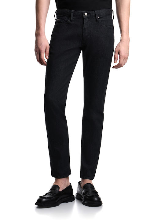 Emporio Armani Ανδρικό Παντελόνι Τζιν Ελαστικό Slim Fit Μαυρο