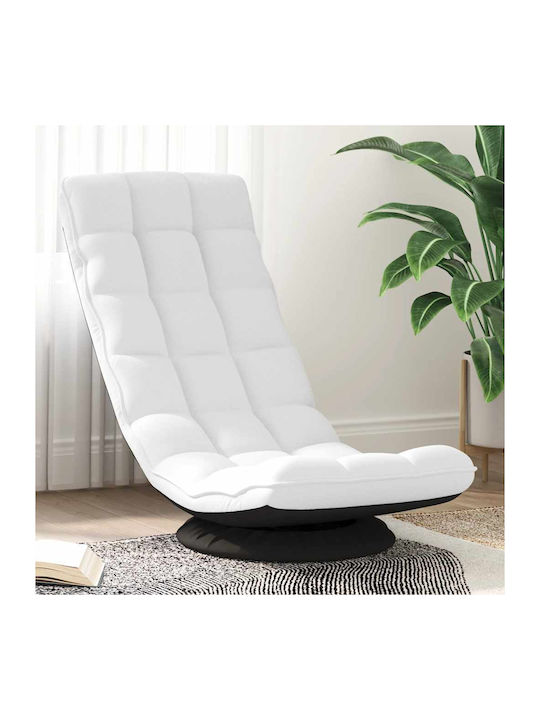 Swivel White Armchair 70x51x79cm