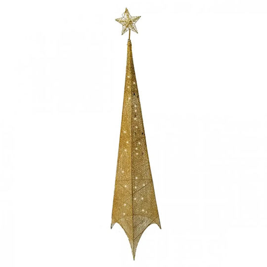 150cm Impressive Pyramid Led Christmas Tree Gold