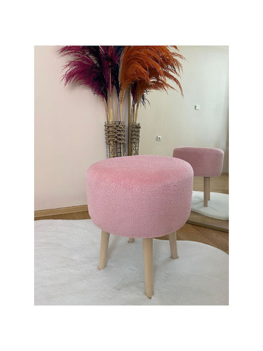 Living Room Wooden Round Stool 38x38x45cm