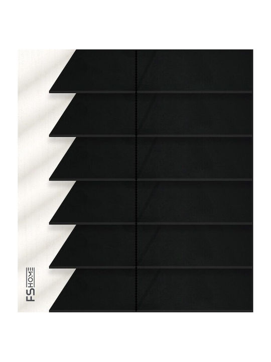 FS Wooden Shading Blind In Black Colour W100xH100cm