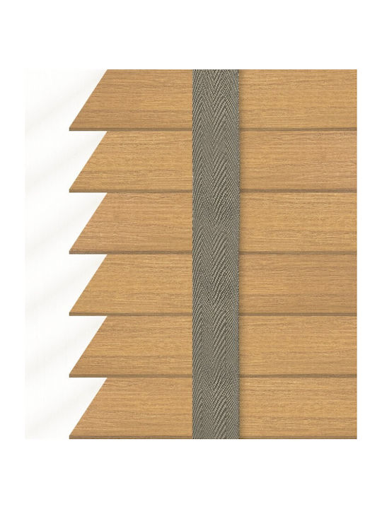 FS Wooden Blinds Brown Colour W100xH100cm