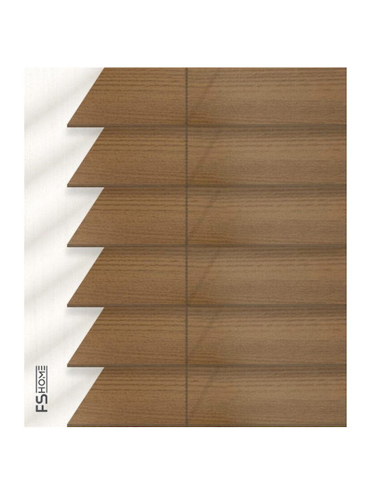 FS Wooden Blinds In Brown Colour W100xH100cm