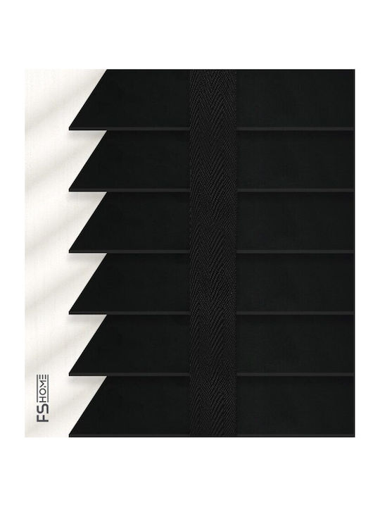 FS Wooden Shading Blind In Black Colour W100xH100cm