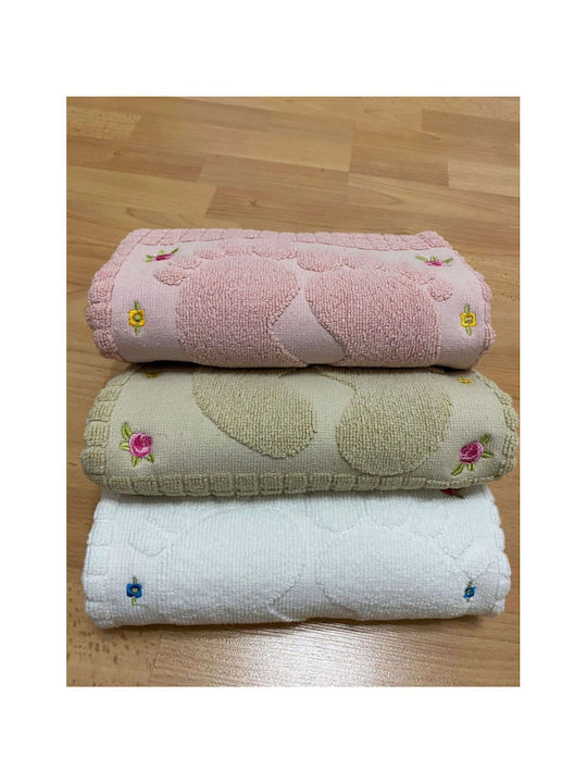 SteweHome Set Cotton Bath Mats STE-024697-V51015 Brown 50x70cm 3 Pieces