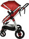 Buf Boof Reversible 2 in 1 Baby Stroller Suitable for Newborn Red
