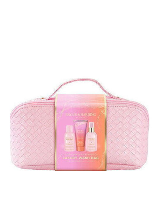Set Cadou Luxury Wash Bag Jojoba Vanilie și Ulei de Migdale