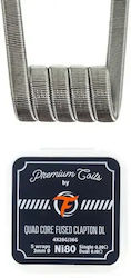 Quad Core Fused Clapton Premade Coils Ni80 0.20ω 3mm 10τμχ Fumytech