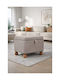 Living Room Stool With Storage Space Wooden Brown 38x59x58cm