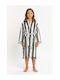 SteweHome Kids Bathrobe Striped Hooded