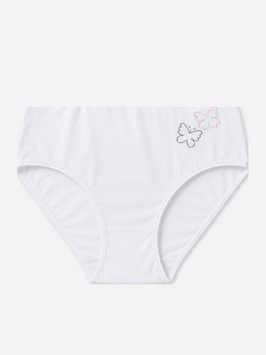 Cherry Underwear Ψηλόμεσο Slip Λευκό Cherry Underwear Ψηλόμεσο Slip Λευκό